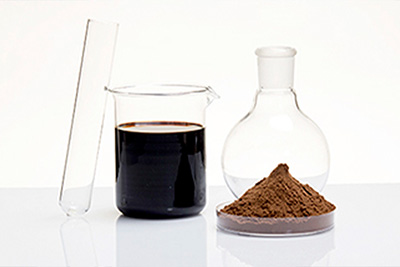 2 Test tube filled with lignosulphate