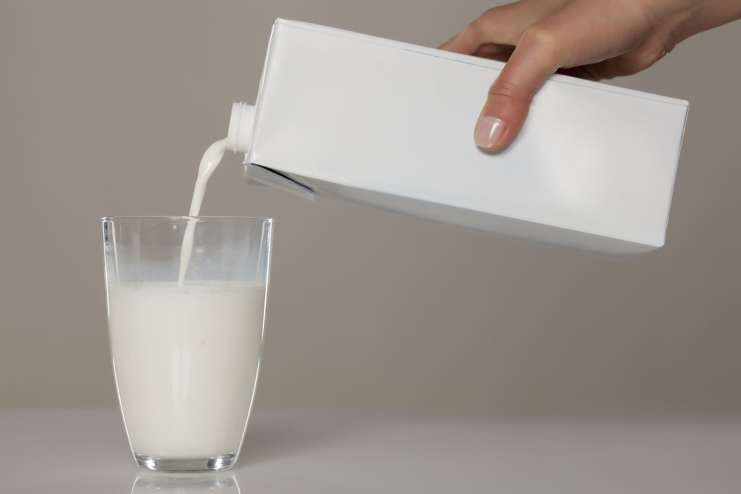 pouring milk