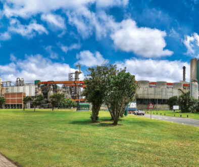Richards bay paper mill in South Africa
